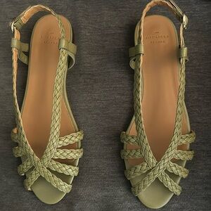 COPY - Sézane Natacha Sandals Low. Olive